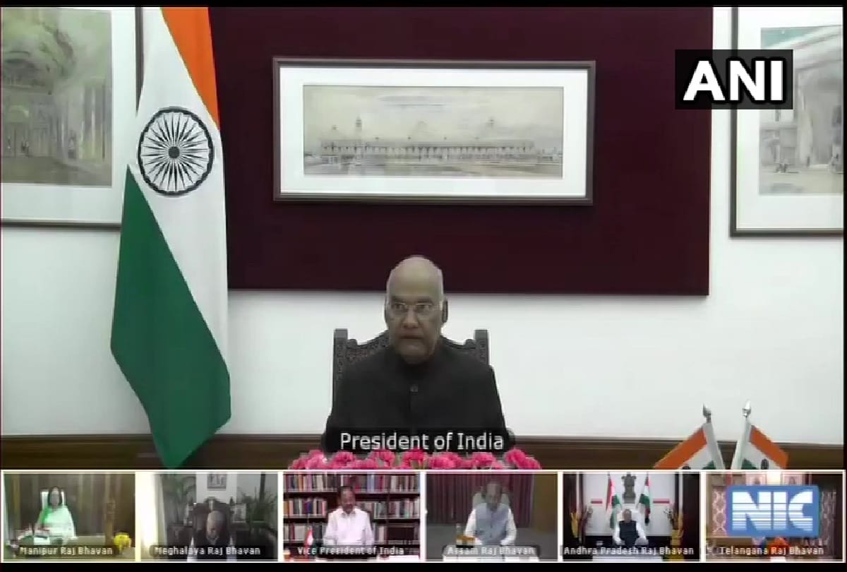 Coronavirus: President Ram Nath Kovind and Venkaiah Naidu interacted with Governors Lt Governors Administrators of all states and UT