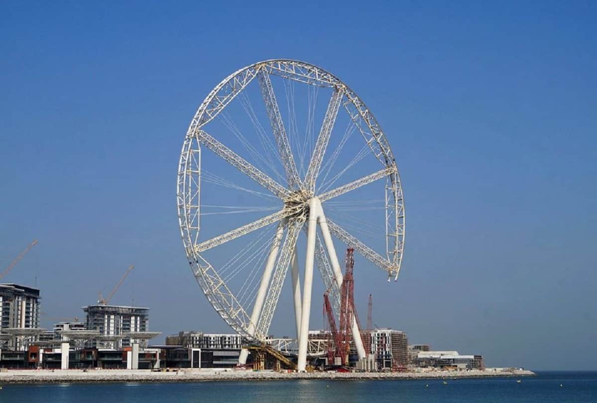 Worlds largest swing wheel which weighs five boeing jets and is twice as big as the London Eye