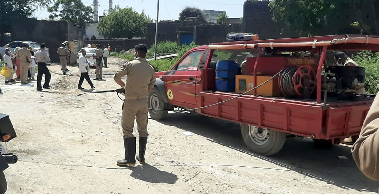 Report against 11 deposits, village sealed