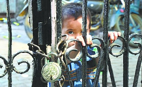 Mosques remained quiet on the ground, most of the locks were lying in