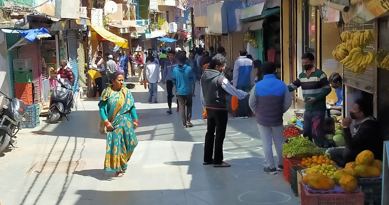 Some people are not following social distancing while shopping