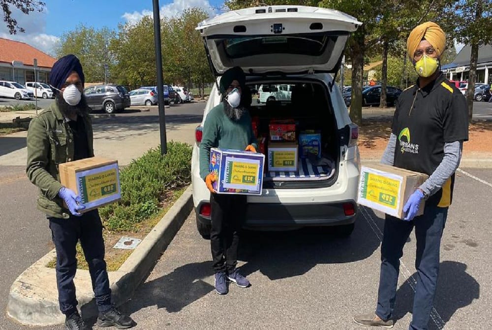 Sikh community group is delivering free meals to Australians in isolation