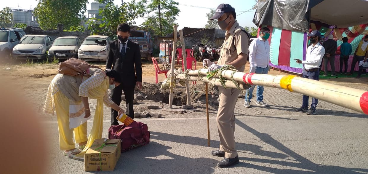 Uttarakhand Lockdown : kashipur police sealed two up border