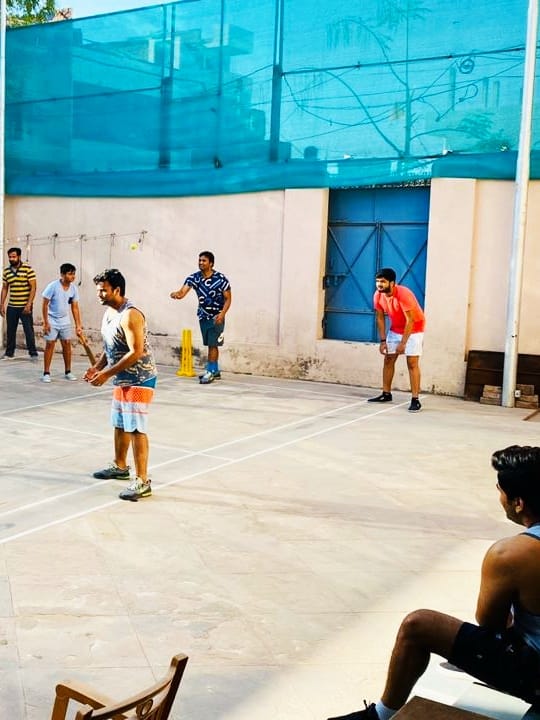 Somebody playing guitar in lockdown and some sweating in gym in varanasi