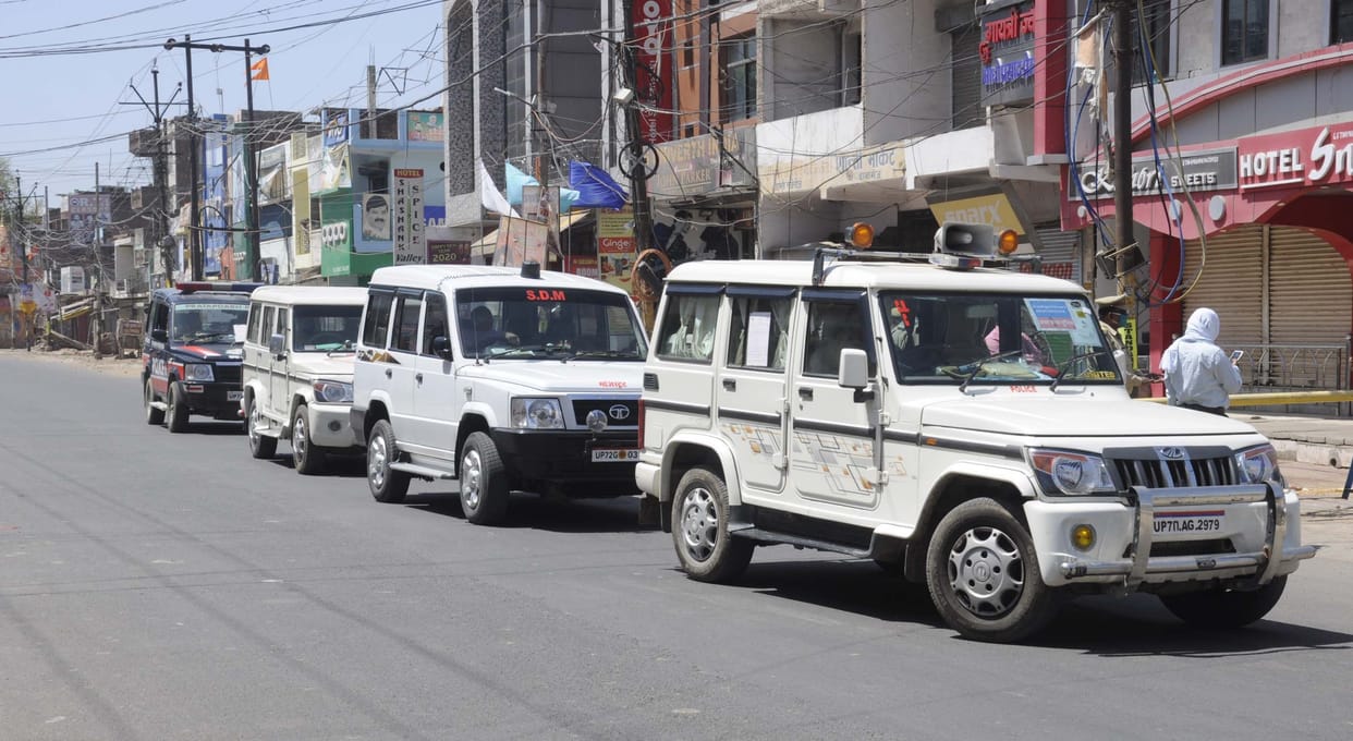 half city and in narsinghgarh applied the curfew