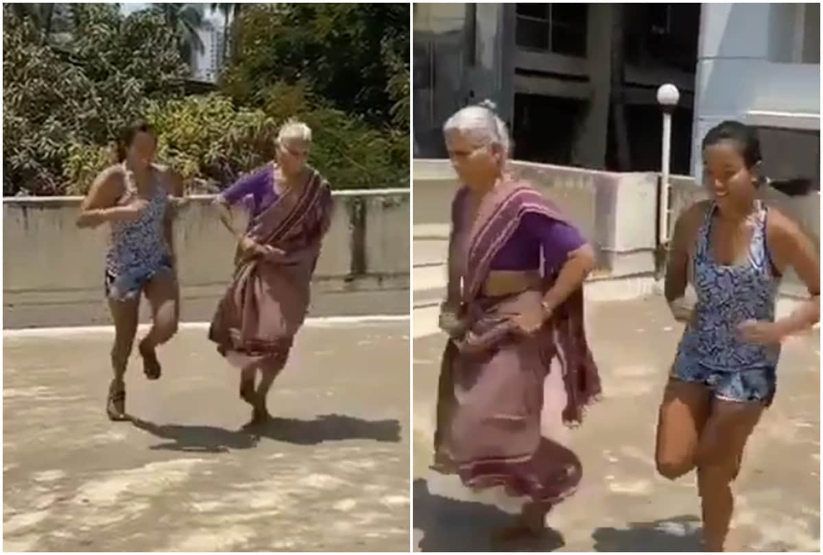 Milind Soman Mother Usha Did Workout With Daughter in Law Ankita Konwar at The age of 81