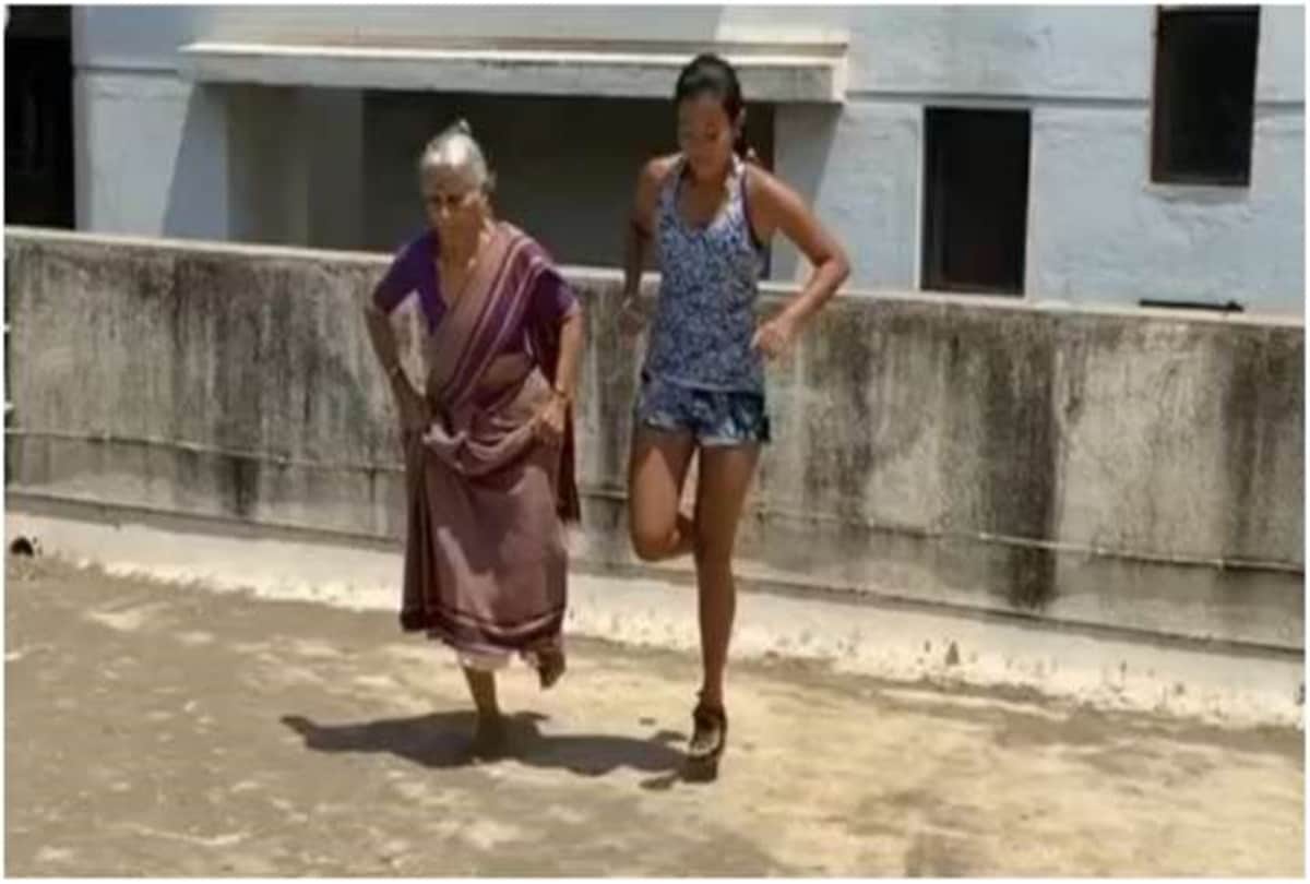 Milind Soman Mother Usha Did Workout With Daughter in Law Ankita Konwar at The age of 81