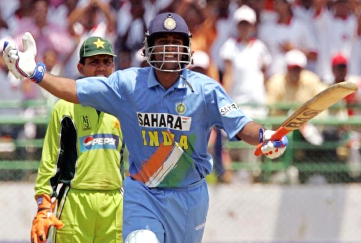 On this day 5 April 2005 MS Dhoni scored first ODI century against pakistan at Visakhapatnam