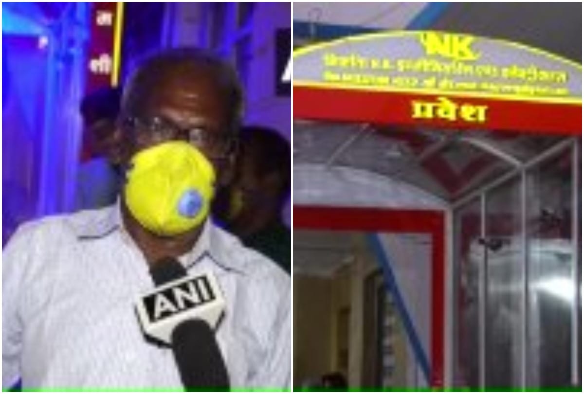 Madhya Pradesh Nahru Khan from Mandsaur has developed an automatic sanitization machine and donated to District Hospital
