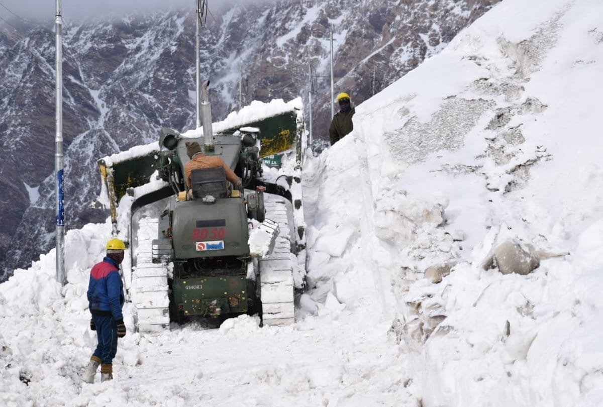Namgya Khab Shipkila Road restored after six months in Kinnaur in Himachal Pradesh