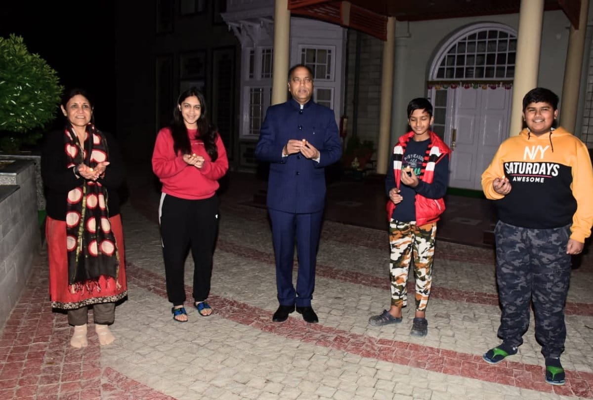 pm narendra modi diya jalao call supported in Himachal Pradesh