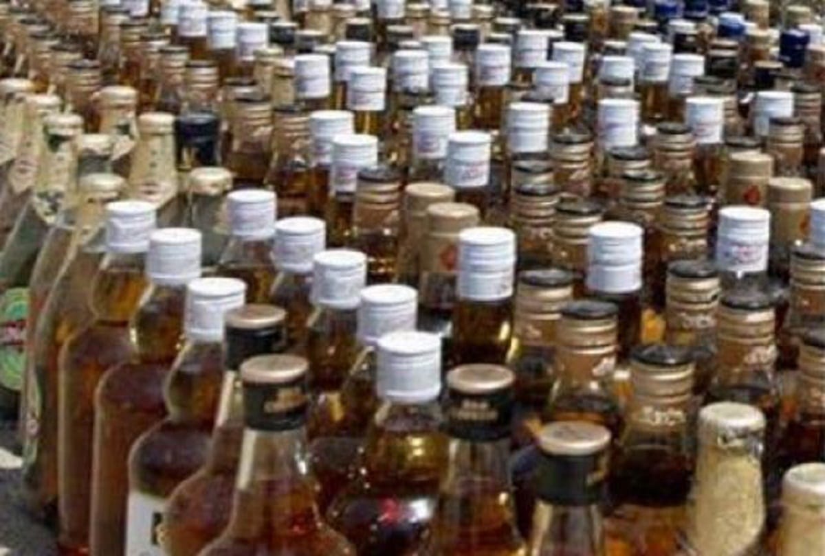 Alcohol supply was being held in lock down, four arrested