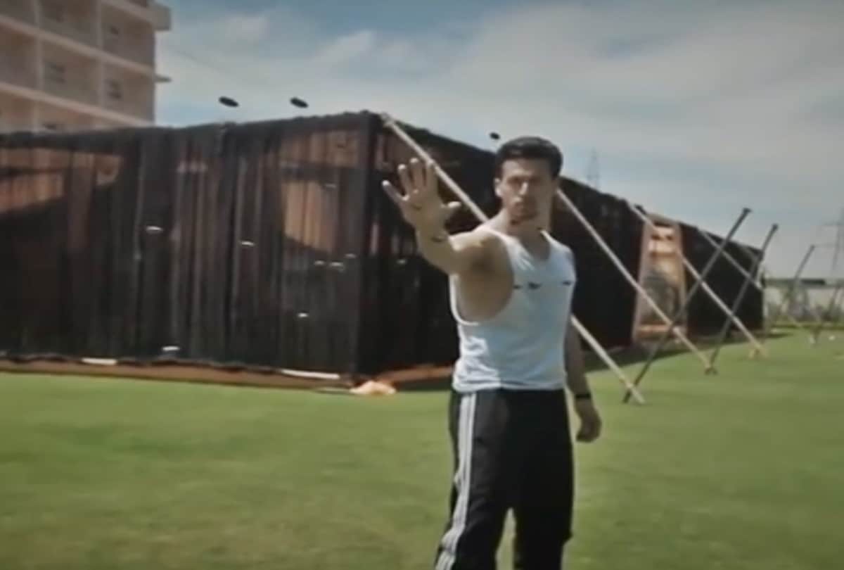Tiger Shroff recreated a famous scene on instagram from the Matrix movies Starring Keanu Reeves