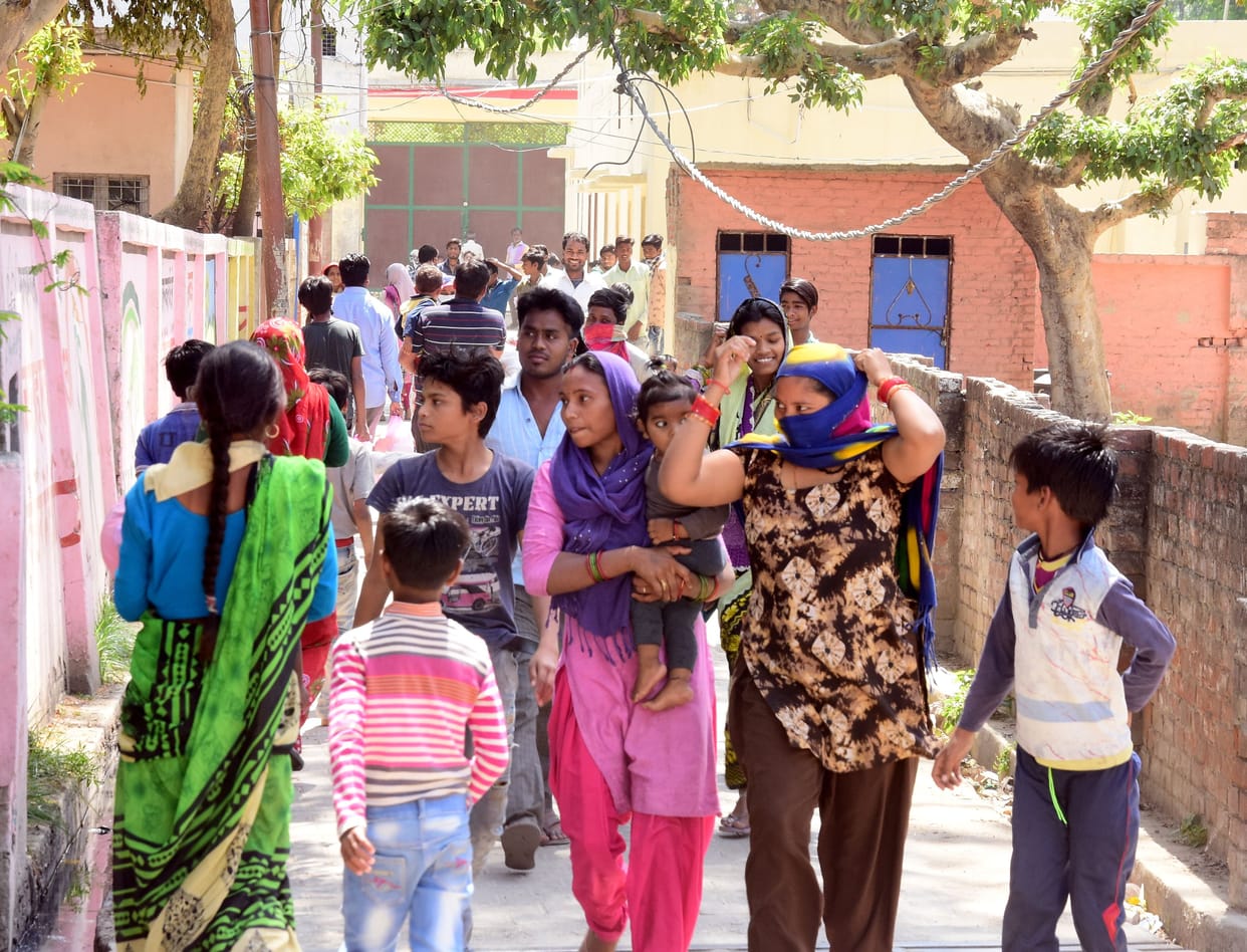 action on lockdown of police in sambhal