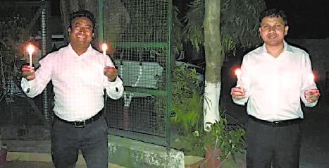 Citizens lit lamps to fight Corona: city