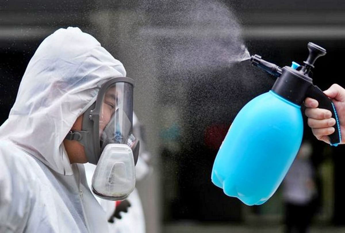 Coronavirus lockdown indian railway made a fumigation tunnel to kill virus from body while passing through it