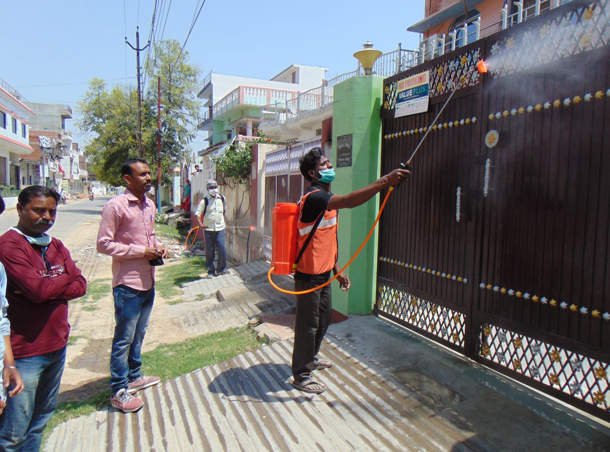 Sensitive areas sealed, sanitation work intensified in ghazipur