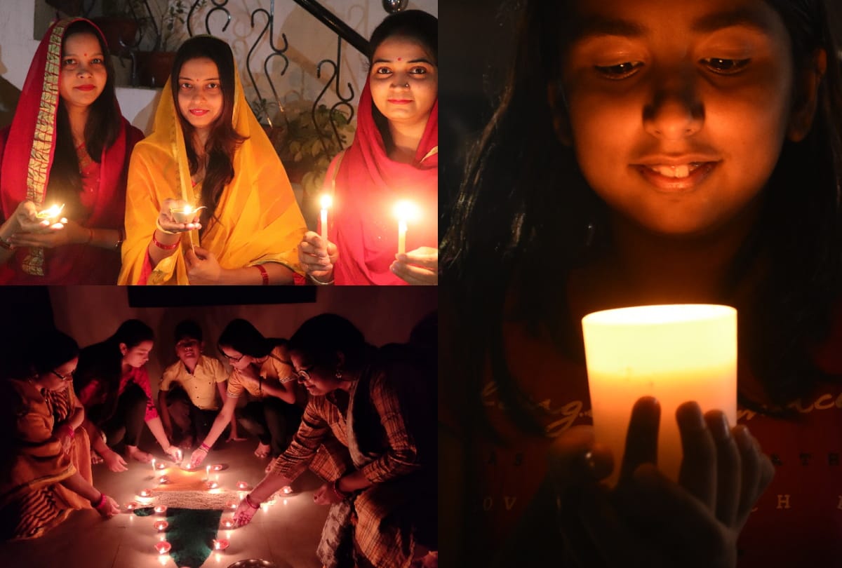Gorakhpur city looking beautiful in candle light diyas and mobile flash see latest photos