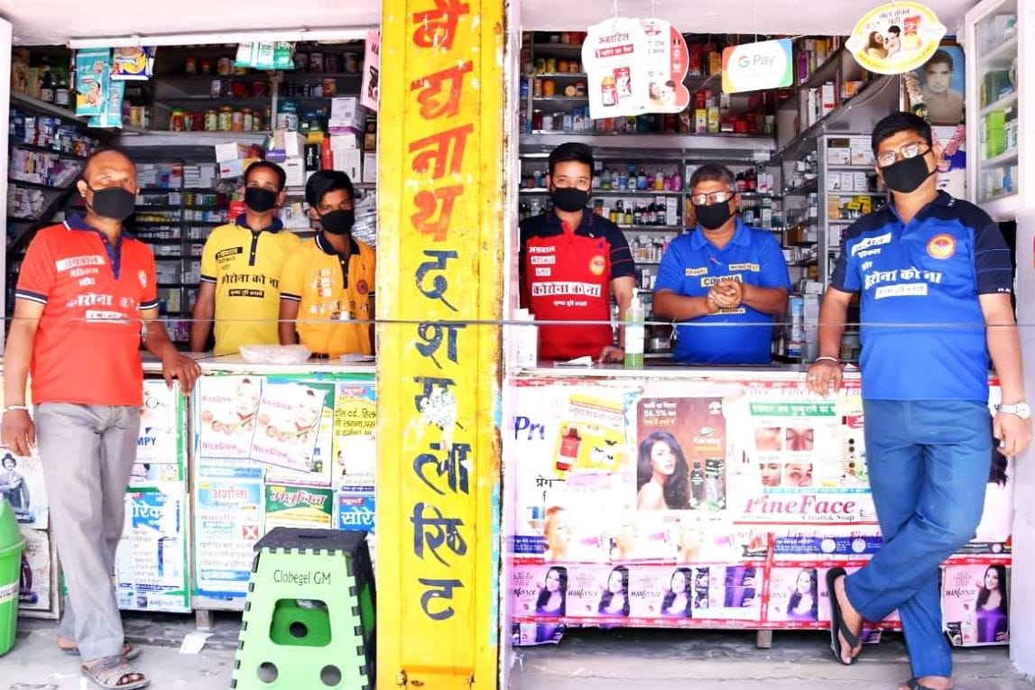 Awareness is being spread from shops to prevent drug dealers from Corona