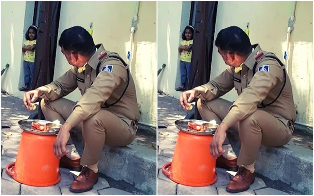 कोरोना मरीज ने मांगी मछली, डॉक्टर ने अपने हाथों से खिलाई, वायरल हो रहीं तस्वीरें