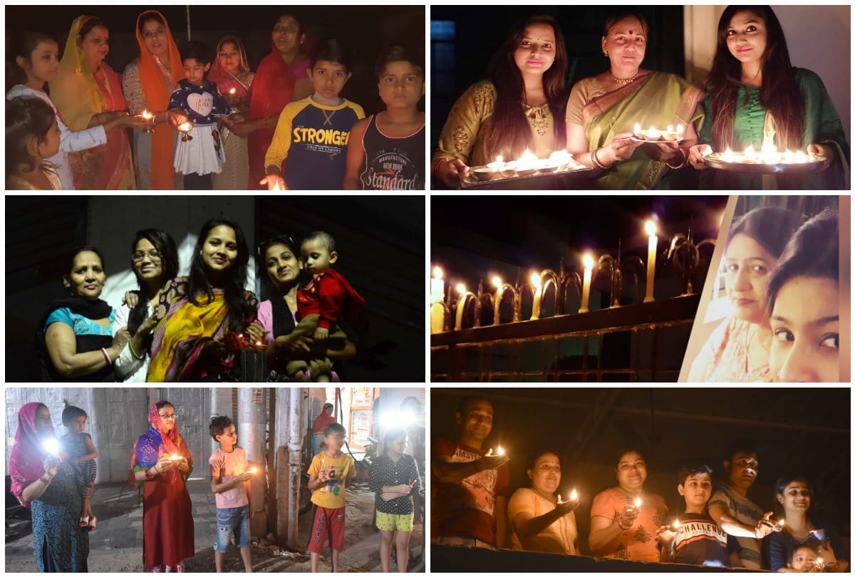 On the call of PM, there was light for nine minutes from monasteries and temples to homes, Money Diwali in Prayagraj