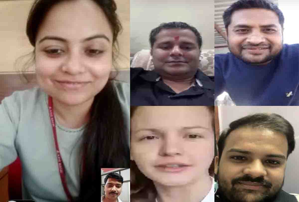 people spend their time on video calling with friends in Lockdown