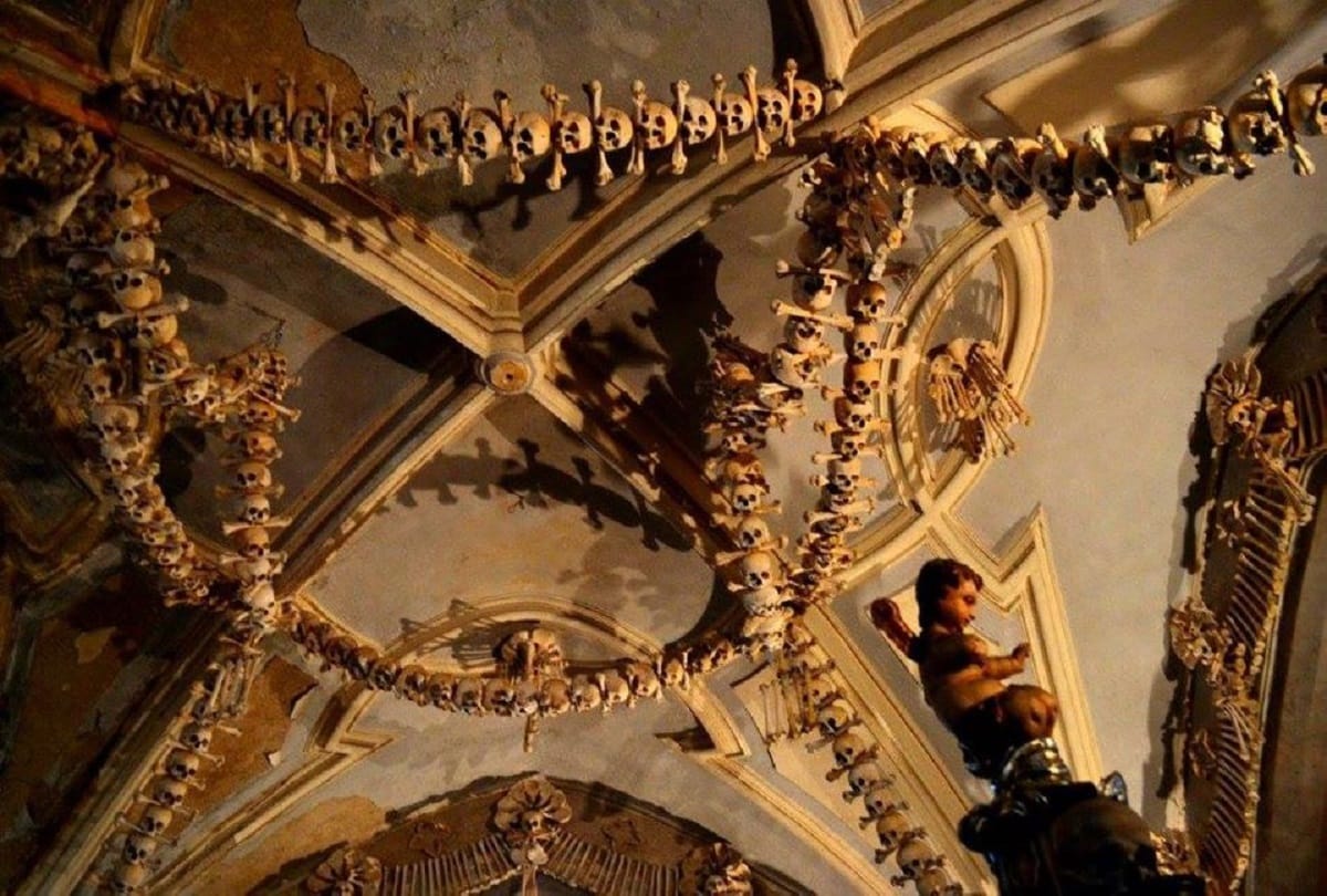 the church of bones sedlec ossuary adorned with thousands human skeletons
