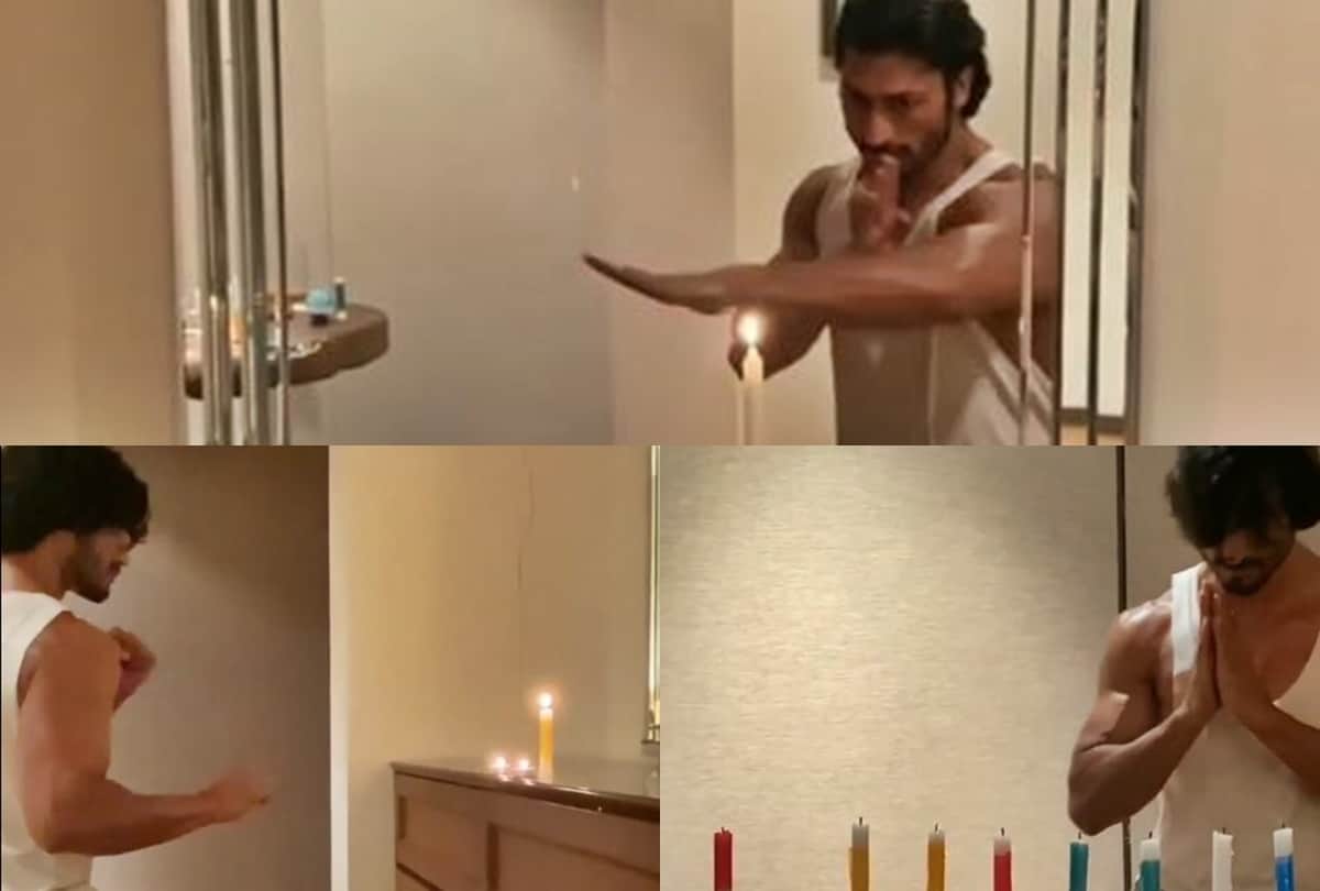 Vidyut Jammwal viral action stunt video on Pm Narendra Modi Diya Jalao call