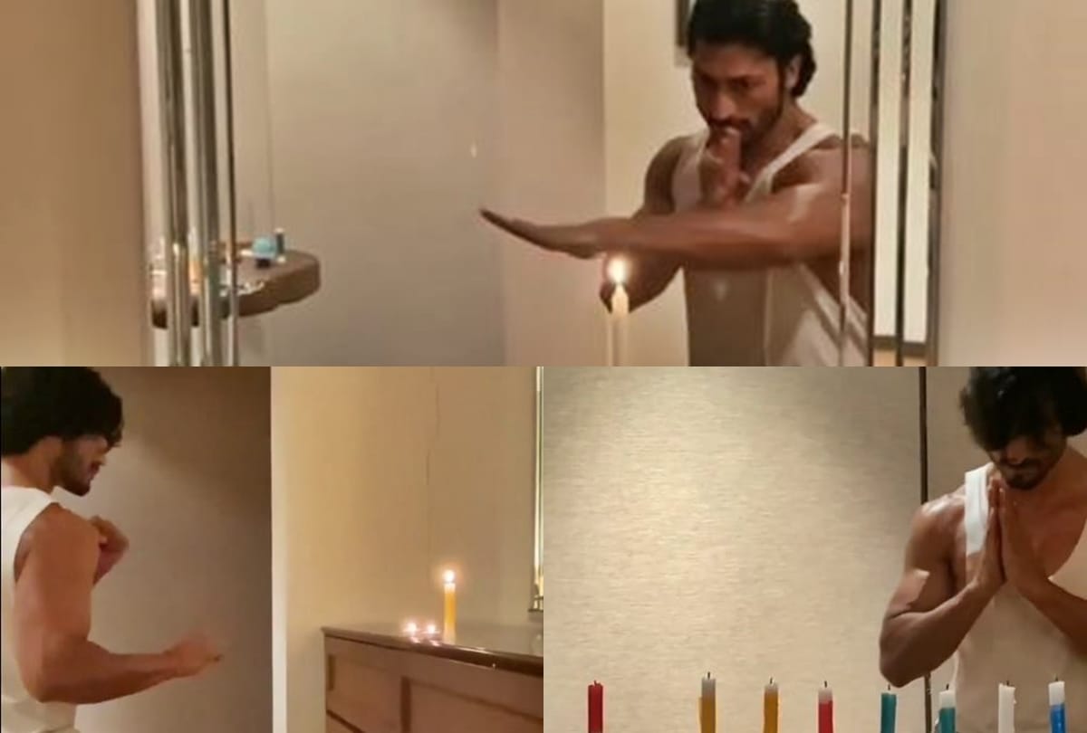 Vidyut Jammwal viral action stunt video on Pm Narendra Modi Diya Jalao call