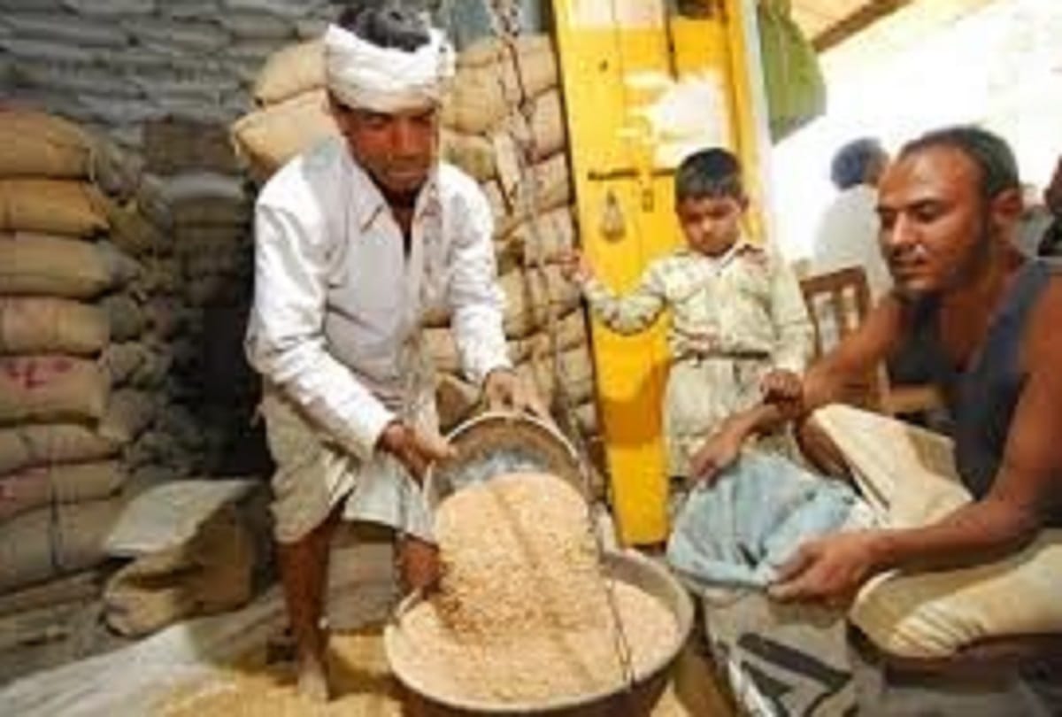 five kilogram free rice in jhansi