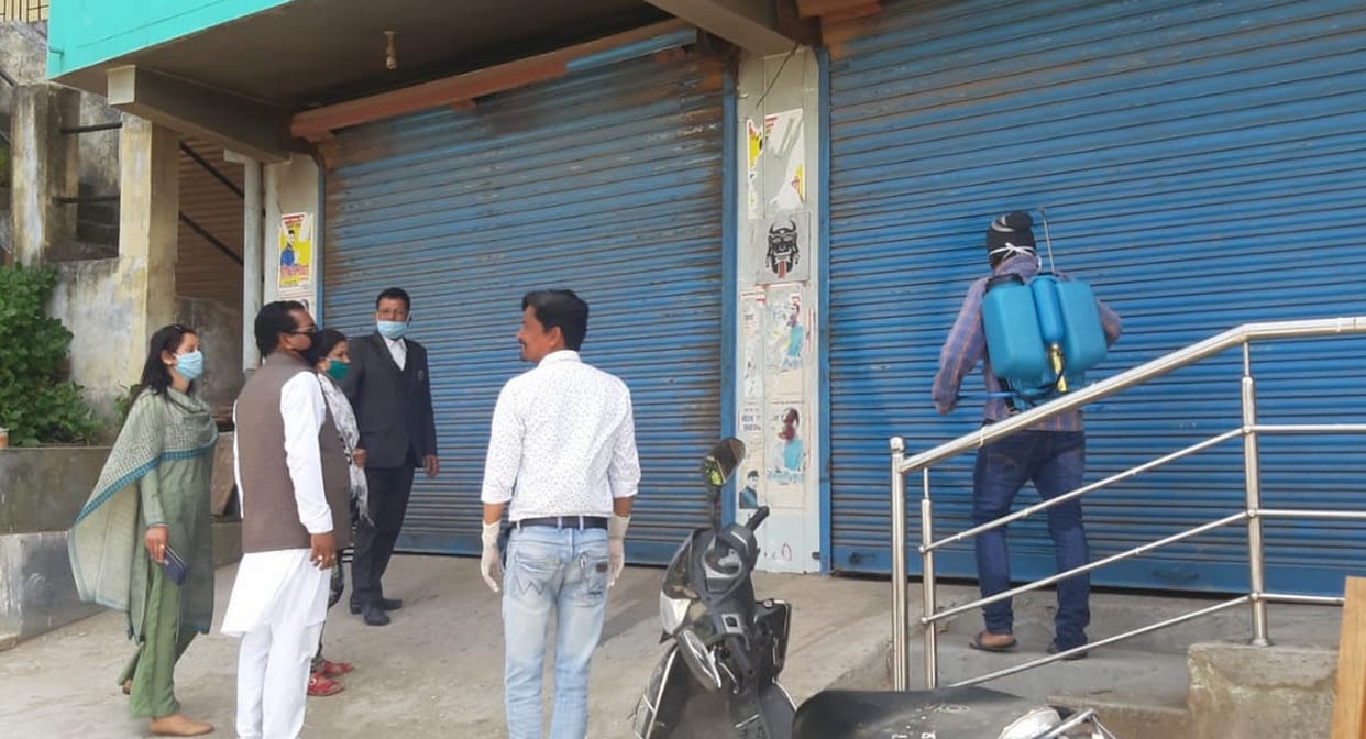 Sanitation of Corona infection prevention done in Selghunt Gram Panchayat