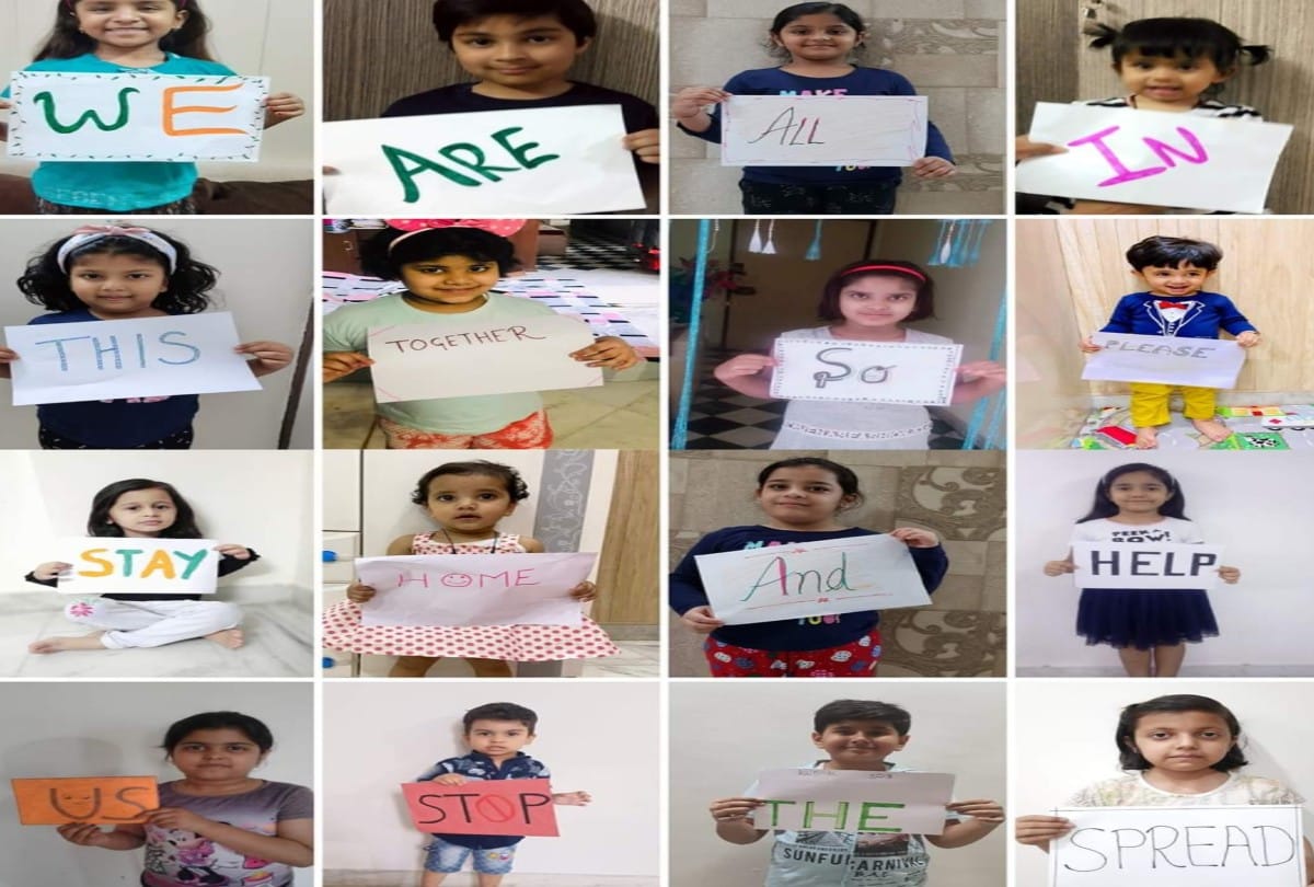 Lockdown in Agra: Children gave message of awareness