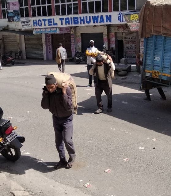 Nepalese workers got employment when food truck arrived