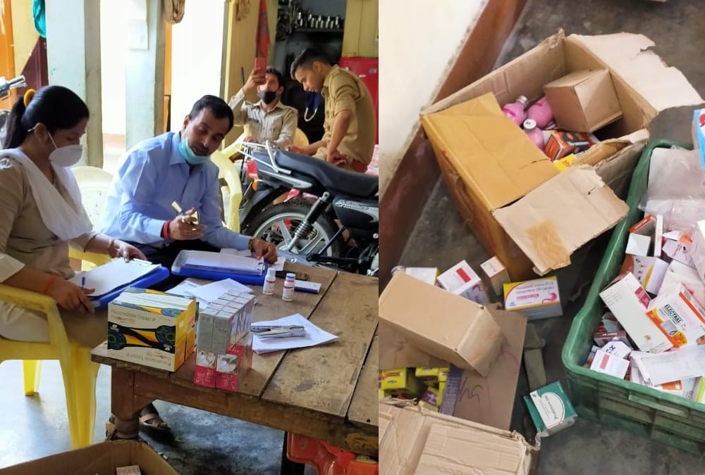 FSDA raid in godown of medicines in lucknow