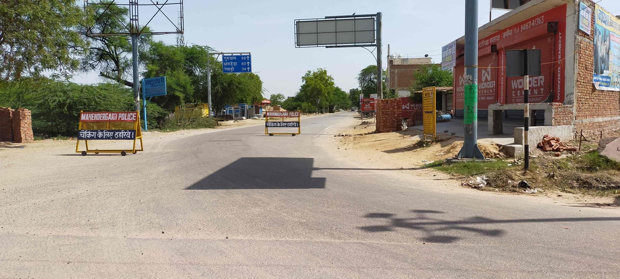 police hard on the spot after getting corona case