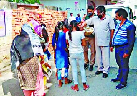 Food distribution continues from Dr. PC Arron Foundation