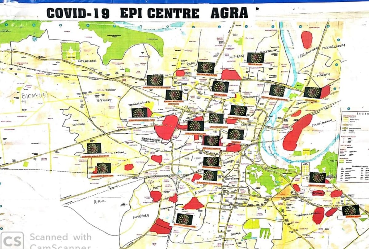 Coronavirus in Uttar Pradesh News in Hindi: 23 red zone areas in agra