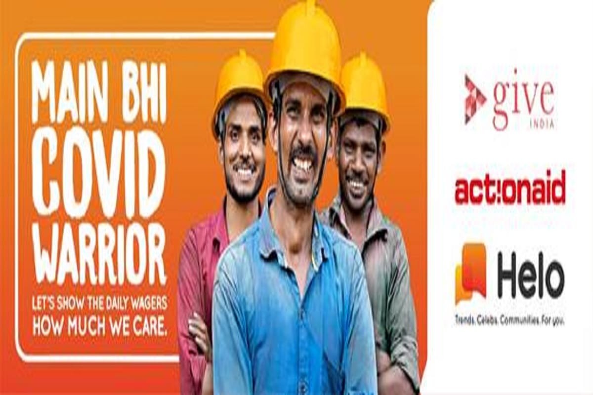 HELO MainBhiCovidWarrior Campaign for coronavirus in India