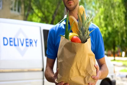 Safe and No touch food Home Delivery Services in Corona infected areas