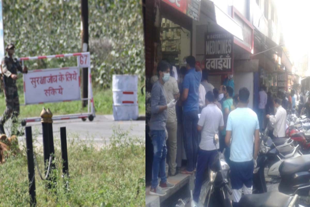 army insert Baricades in Meerut canttoment area after sealing order