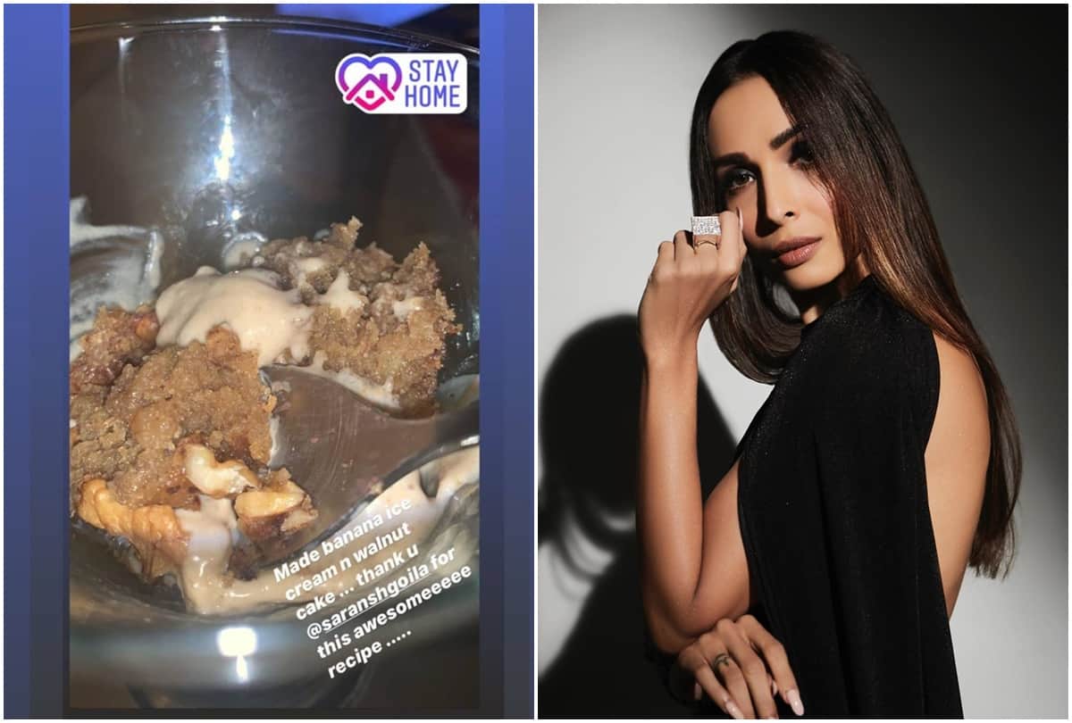 After Besan Laddoo and Paniyaram Malaika Arora Make Walnut Cake and Banana IceCream Share Photos