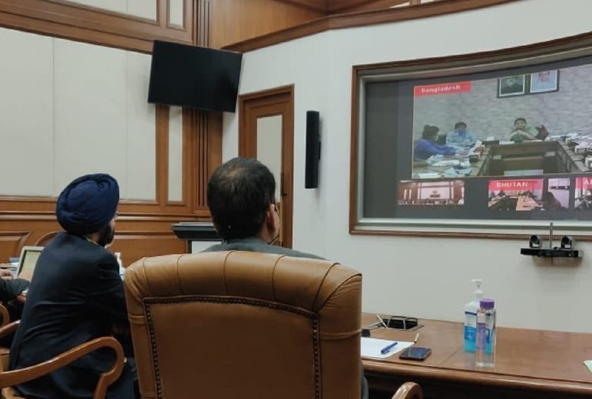 All SAARC countries, except Pakistan, participated in the video conference