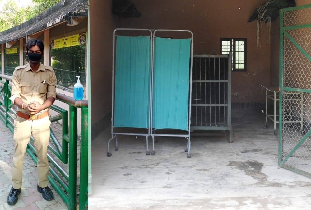 isolation ward ready in  lucknow zoo, animals will be kept under surveillance