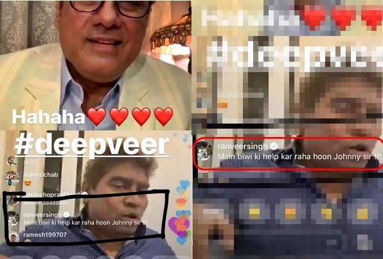 Ranveer Singh crashes Boman Irani's Instagram live, leaves comment: 'Main  biwi ki help kar raha hoon