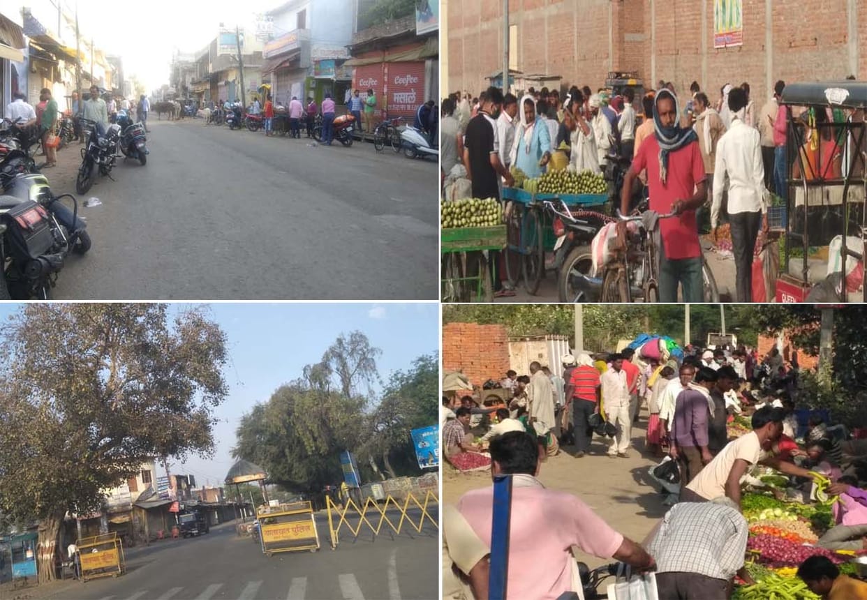 16th day of lockdown, see the condition of surrounding districts including Kanpur