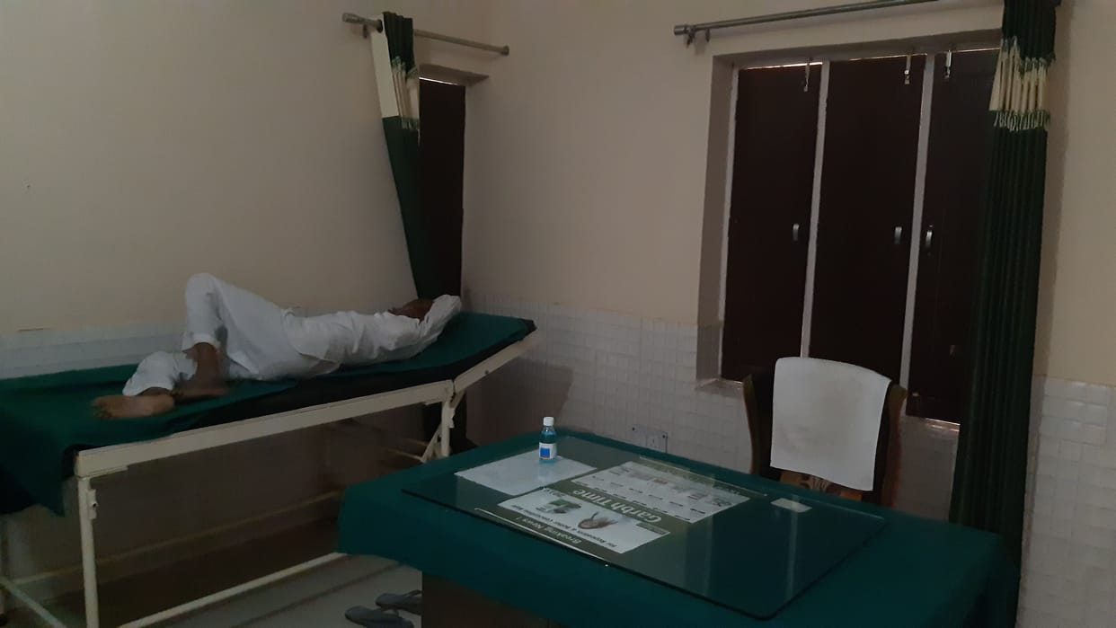 Allopathic medicine serving man to patients in the hospital