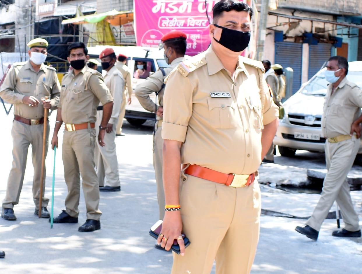 Police will challan if seen on the road without wearing a mask