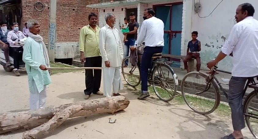 Outside entry closed in Jalabpur Godar