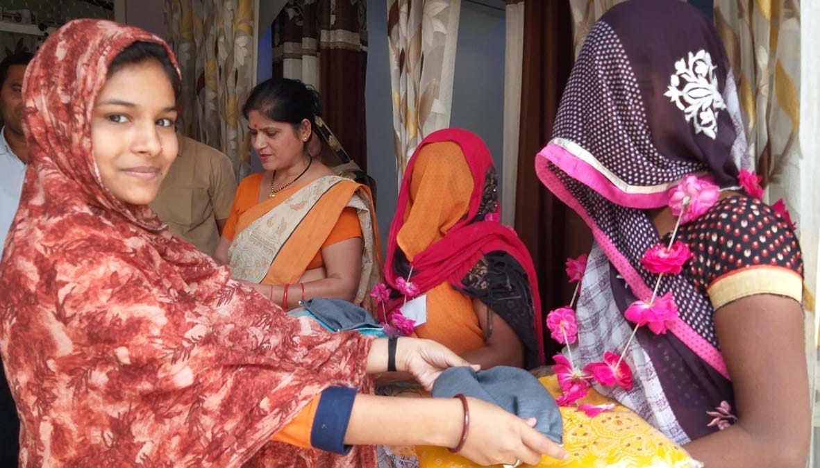 Youth engaged in making masks to protect against corona disease