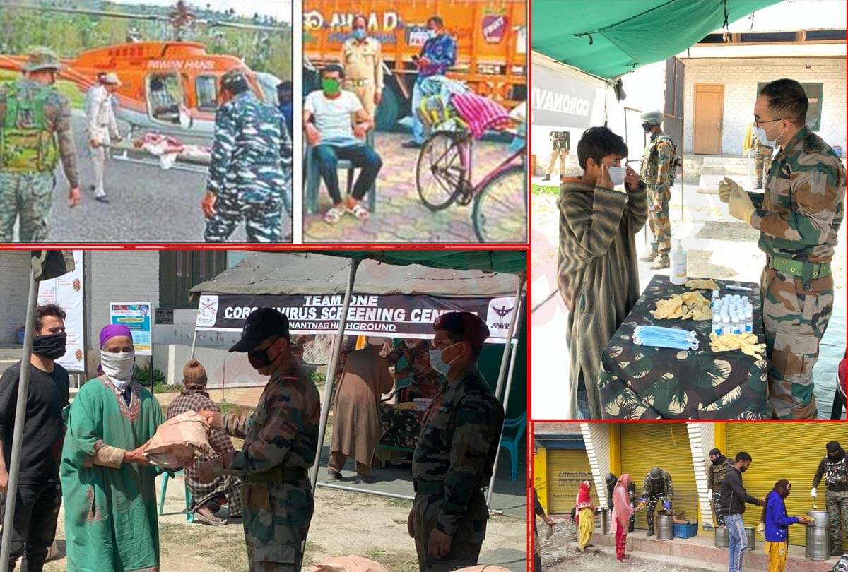 Coronavirus in Jammu Kashmir (J&K) News in Hindi, Indian army ready to defeat coronavirus and helping people